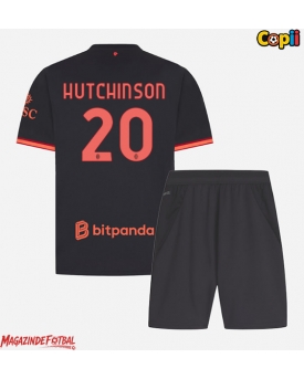 AC Milan Omari Hutchinson #20 Echipament de Fotbal Replică 2026-27 Copii Treilea (+ Șorturi)